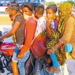 एक बाइक में 5 लोग 950 किलोमीटर का लंबा सफर 430 किलोमीटर सफर पूरा कर मैहर में मिले,सतना से कुंण्डेश्वर टाइम्स ब्यूरो राकेश पोद्दार की रिपोर्ट