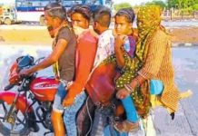एक बाइक में 5 लोग 950 किलोमीटर का लंबा सफर 430 किलोमीटर सफर पूरा कर मैहर में मिले,सतना से कुंण्डेश्वर टाइम्स ब्यूरो राकेश पोद्दार की रिपोर्ट