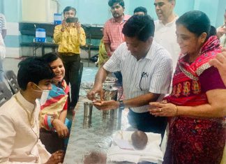 दीक्षार्थी थांदला पधारे-कुंडेश्वर टाइम्स ब्यूरो मनीष वाघेला की रिपोर्ट