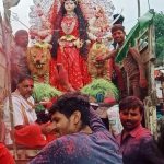 अंबे मैया भूल न जाना अगले साल फिर से आना के जयकारों से गुंजायमान हो उठा शहर,हर्षोल्लास के साथ हुआ दुर्गा विसर्जन, कुंडेश्वर टाइम्स ब्यूरो आर.पी.बर्मन की रिपोर्ट